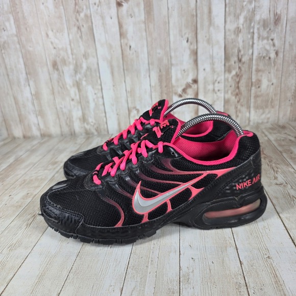Nike Air Torch 4 Running Shoes Black Pink Silver‎ Womens Size 9 Sneakers - Picture 2 of 8